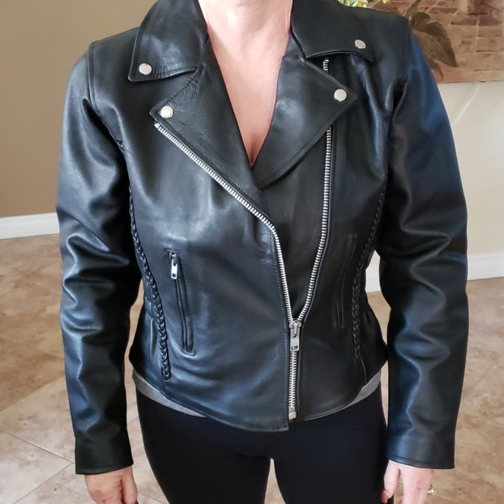 Women's Black Leather Jacket